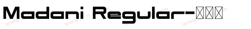 Madani Regular字体转换